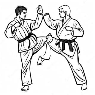 Taekwondo Coloring Pages