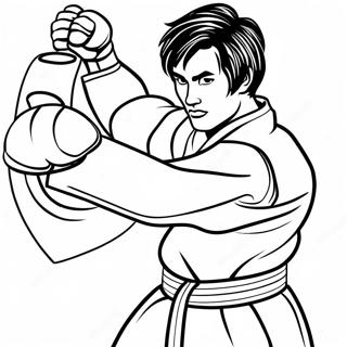 Taekwondo Coloring Page 65493-52492