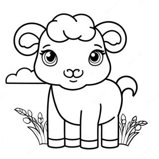 Cute Baby Ram Coloring Page 65504-52498