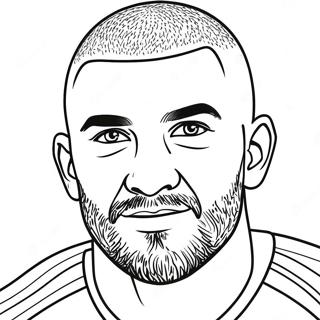 Benzema Coloring Pages