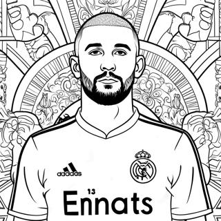 Benzema Coloring Page 65523-52507