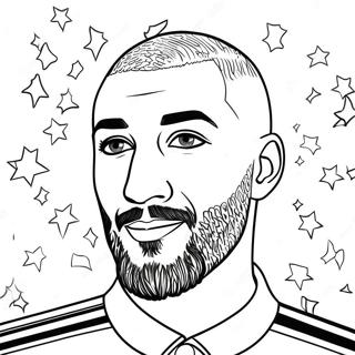 Benzema Coloring Page 65523-52508