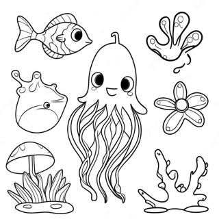 Ocean Plants Coloring Pages