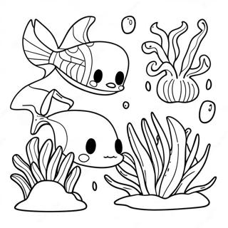 Ocean Plants Coloring Page 65543-52523