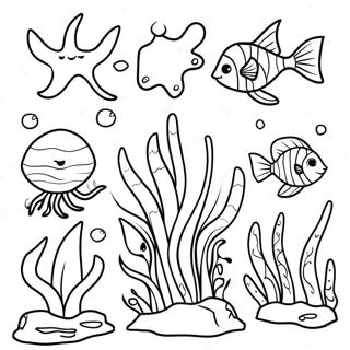 Ocean Plants Coloring Page 65543-52524