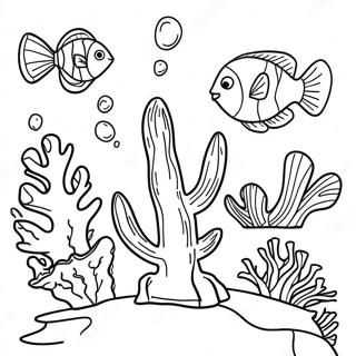 Colorful Coral Reef Coloring Page 65544-52529