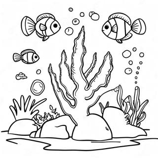 Colorful Coral Reef Coloring Page 65544-52531