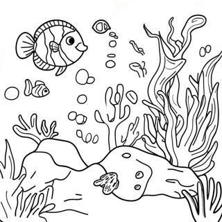 Colorful Coral Reef Coloring Page 65544-52532