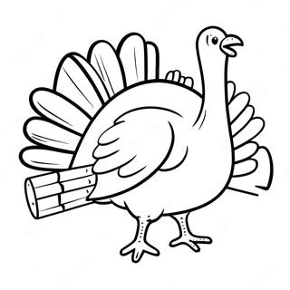 Build Your Own Turkey Coloring Page 65553-52534