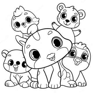 Pajanimals Coloring Pages