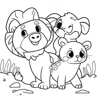 Pajanimals Coloring Page 65563-52540