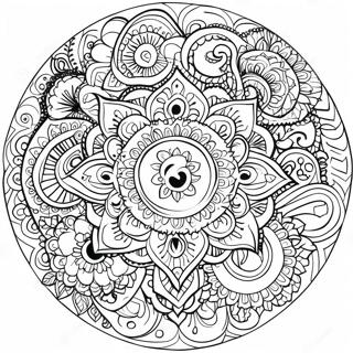 Trippy Chakra Mandala Coloring Page 65583-52558