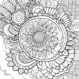 Trippy Chakra Mandala Coloring Page 65583-52560