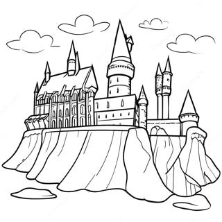 Hogwarts Castle Coloring Page 65604-52579