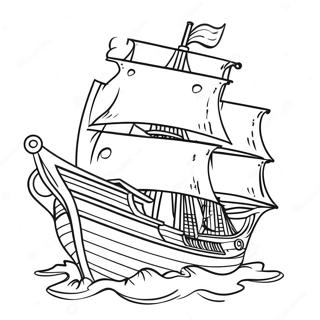 Pirate Ship Adventure Coloring Page 65614-52590