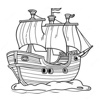 Pirate Ship Adventure Coloring Page 65614-52591