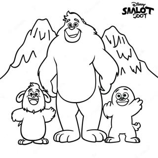 Smallfoot Characters Coloring Page 65624-52593