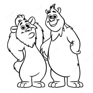 Smallfoot Characters Coloring Page 65624-52594