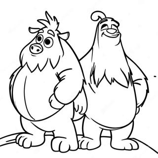 Smallfoot Characters Coloring Page 65624-52595