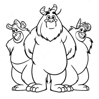 Smallfoot Characters Coloring Page 65624-52596