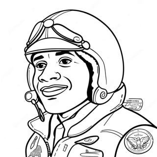 Tuskegee Airmen Coloring Page 65653-52613