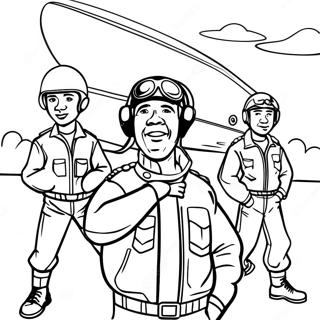 Tuskegee Airmen Coloring Page 65653-52616