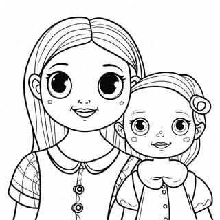 Wednesday And Enid Coloring Page 65663-52619