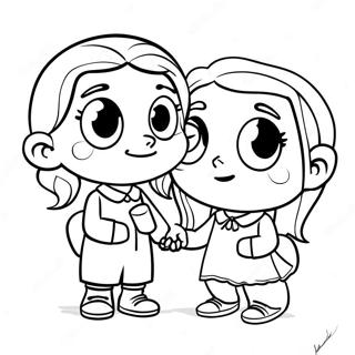 Wednesday And Enid Coloring Page 65663-52620