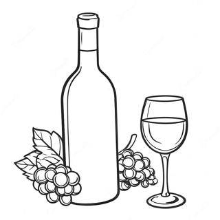 Wine Bottle Coloring Page 65673-52627