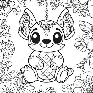 Festive Stitch Ornament Coloring Page 6567-5345