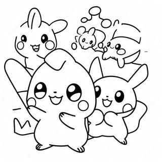 Cute Pokemon Characters Math Coloring Page 65694-52650