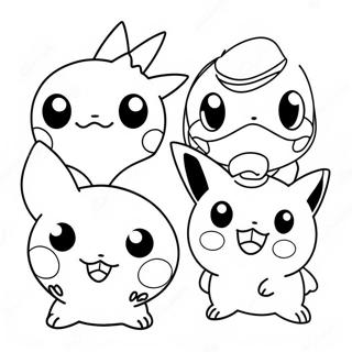 Cute Pokemon Characters Math Coloring Page 65694-52651