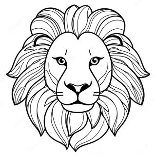 Majestic Lion From Carnival Of The Animals Coloring Page 65704-52653