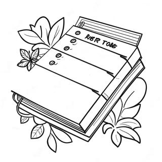 Diary Coloring Pages