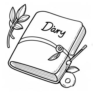 Diary Coloring Page 65713-52658