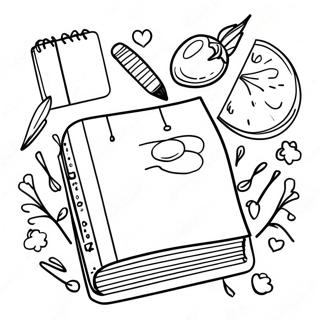 Diary Coloring Page 65713-52660