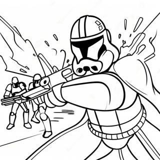 Epic Phase 1 Clone Trooper Battle Coloring Page 65724-52670