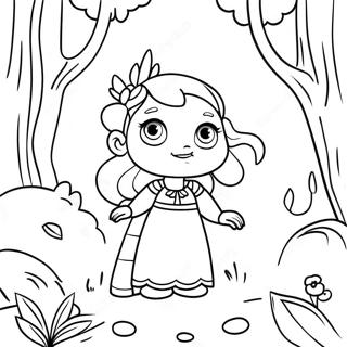 Vidia In A Magical Forest Coloring Page 65734-52676