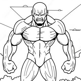 Colossal Titan In Battle Coloring Page 65754-52694