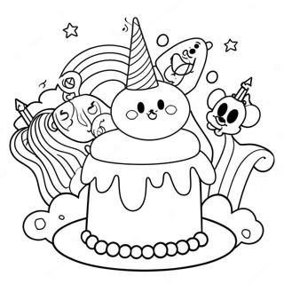 Disney Happy Birthday Coloring Page 65763-52704