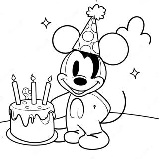 Disney Happy Birthday Coloring Pages