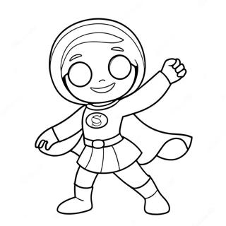 Wordgirl In Superhero Costume Coloring Page 65784-52713