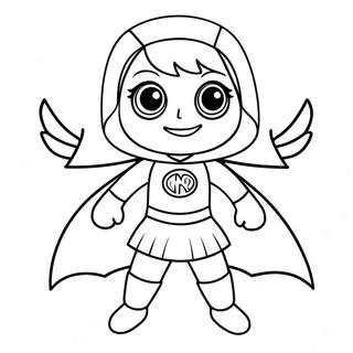 Wordgirl In Superhero Costume Coloring Page 65784-52714