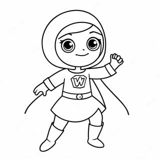 Wordgirl In Superhero Costume Coloring Page 65784-52715