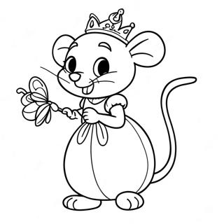 Cinderella Mice Coloring Pages