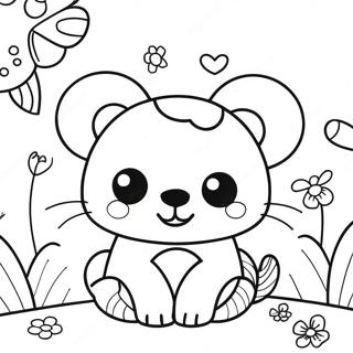 Colorful Britto Animals Coloring Page 65844-52765