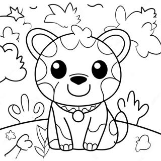 Colorful Britto Animals Coloring Page 65844-52766