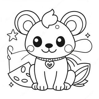 Colorful Britto Animals Coloring Page 65844-52768