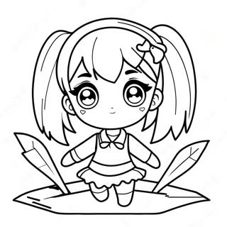 Yandere Simulator Chibi Coloring Page 65854-52773