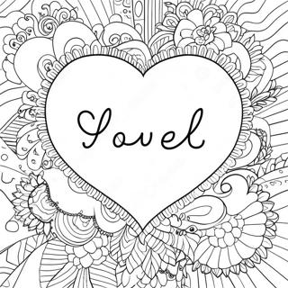 You Are Loved Heart Coloring Page 65863-52778